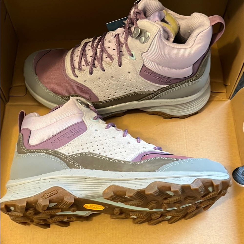 Merrell Athletic Shoes Purple and Gray Trail Ready